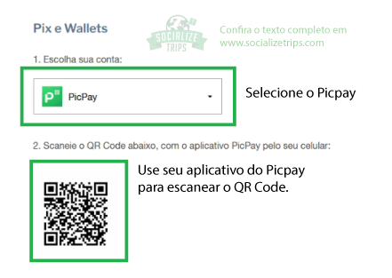 Tela de pagamento via QR Code no site da GOL